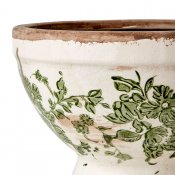 Kruka Victoria Pokal M - Vit Grön - Ø21cm