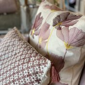 Kudde Julie Koppar Natur - 50x35 Inkl.Innerkudde Fjädrar