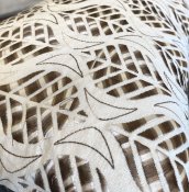 Kudde Inga  Brun - 50x35 Inkl.Innerkudde Fjädrar