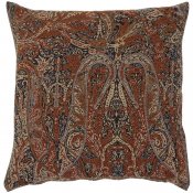 Röd kudde med orientaliska mönster 50x50