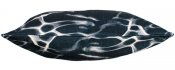 Stor soffkudde, kuddöverdrag med svart mönster på båda sidor - 60x60 cm