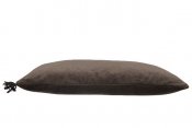 Avlångt kuddfodral i brun sammet - Soffkudde, prydnadskudde 60x40 cm