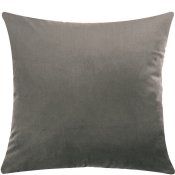kuddfodral i mörkgrå sammet - 45x45 cm