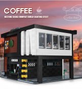 Coffee House - Novatown - 2728 Bitar - Kompatibla Byggklossar