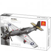 P-51 Mustang Air Force - Kompatibla Byggklossar