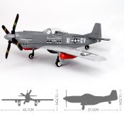P-51 Mustang Air Force - Kompatibla Byggklossar