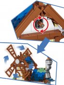 Medeltida Väderkvarn - Kompatibla Byggklossar 1824 bitar