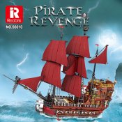 The Revenge - Pirate Ship 87cm - 3066 Bitar - Kompatibla Byggklossar