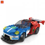 Sportbil - Blå Röd 2877 - Super Champions Kompatibla Byggklossar