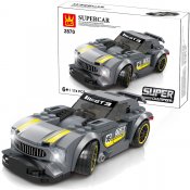 Grå Sportbil Super Champions - Kompatibel med Lego