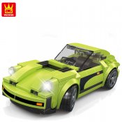 Grön Sportbil Super Champions - Kompatiblel med Lego