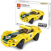 Gul Sportbil Super Champions - Kompatibel med Lego