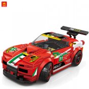 Sportbil - Röd Grön 2875 - Super Champions Kompatibla Byggklossar