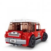 Sportbil Mini C - Röd Vit 2885 - Super Champions Kompatibla Byggklossar