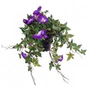 Lila konstgjord Blomma för dagen från Mr Plant - 45 cm längd på hängande växt