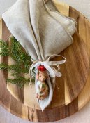 Lin-servett Kirei 2-Pack - Sand - 42x42 cm