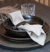 Lin-servett Kirei 2-Pack - Sand - 42x42 cm