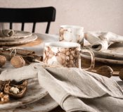 Lin-servett Kirei 2-Pack - Sand - 42x42 cm