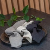 Lin-servett Kirei 2-Pack - Varmgrå - 42x42 cm