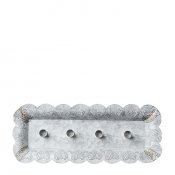 Ljusstake Fenix Antik - Grå Vit 44x17 cm