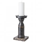 Ljusstake Blockljus Bronx S - Svart H25 cm