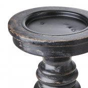 Ljusstake Blockljus Bronx M - Svart H30 cm