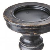 Ljusstake Blockljus Bronx L - Svart H35 cm