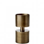 Ljusstake Blockljus Muno S - Mässing Ø8xH16 cm