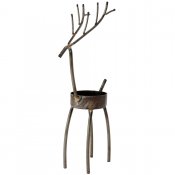 Ljusstake i smide för värmeljus - 19 cm hög