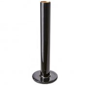 Svart ljusstake i emaljerat järn - 21 cm hög