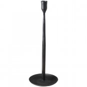 Svart ljusstake i järn med antikfinish - Thor från Affari - 35 cm hög