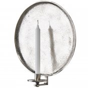 Ljusstake, väggljusstake i silverfärg