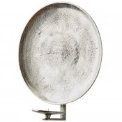 Väggljusstake Carter S - Nickel Ø30xB13xH34 cm