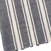 Löpare Olivia - Vit Blå 100x35 cm