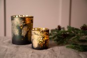 Lykta Amedo Grön - Glas Ø10cm H12,5cm