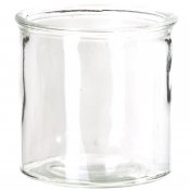 Glasburk som används som lykta eller vas - 10 x 10,5 cm hög