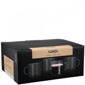 Kaffeglas 4-Pack - Lundi - Grå Smoke - Modern House