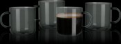 Kaffeglas 4-Pack - Lundi - Grå Smoke - Modern House
