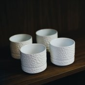 Servisen C Mugg Vit 4-Pack - Vargen & Thor