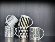 Mugg Z Trekant - Guld H8,5cm