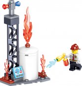 Räddningshelikopter - City Heroes - Kompatibla Byggklossar 252 bitar