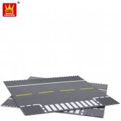 Basplatta 2-Pack Väg T-Korsning - Kompatibla Byggklossar