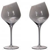 Rödvinsglas 2-Pack Flame Smokey Kristall - Modern House 55cl H24 cm