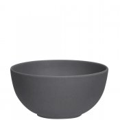Mörk grå skål, frukostskål outdoor i PLA biologiskt nedbrytbart 15 cm bred