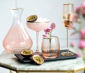 Champagneglas Soft Pink Bred 4-Pack - Rosa Guld