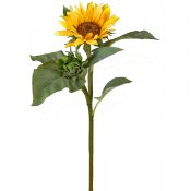 Konstgjord Solros 70 cm. Gul och grön från Mr Plant