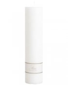 Vita stearinljus 30 cm höga - Blockljus 7 cm breda
