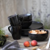 Skål Mörke Stiernholm - Svart Reaktiv Ø15cm