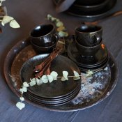 6-Pack Kopp och Fat Mörke Stiernholm - Svart Reaktiv 230ml