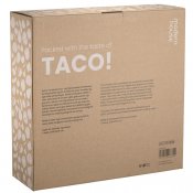 Tacoset Nord Vit - Stengods 7 Skålar - Bricka Akacia